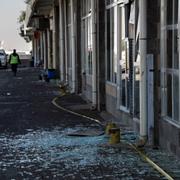 Bilder från en israelisk attack mot flygplatsen Sana i Jemen.
