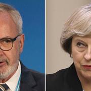 Werner Hoyer, Theresa May.