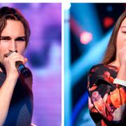 Idol-finalisterna Kevin Walker och Elin Bergman.