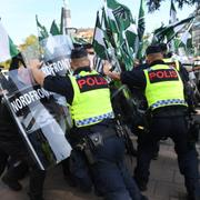 Arkivbild från demonstrationen