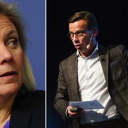 Magdalena Andersson och M:s ekonomisk-politiske talesperson Ulf Kristersson.