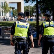 Arkivbild. Poliser på musikfestivalen Summerburst på Stockholms Stadion.