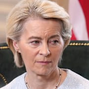von der Leyen och Trump.