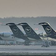 Flygplatsen i Frankfurt.