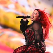 Maltas Miriana Conte med låten ”SERVING” under finalen i den 69:e upplagan av Eurovision Song Contest i Basel i maj i år. 