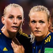 Stina Blackstenius och Magdalena Eriksson.