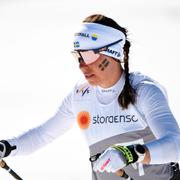 Charlotte Kalla under VM i Seefeld.