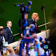 Donald Trump i Davos på onsdagen.