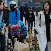 Shoppinggata i Peking, 23 november 2025.