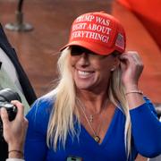 Marjorie Taylor Greene tidigare i år.