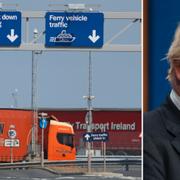 Arkivbilder: Hamnen i Belfast, Boris Johnson.