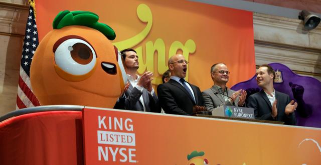 Arkivbild: King gjorde debut på New York-börsen i mars 2014.  Richard Drew / TT NYHETSBYRÅN/ NTB Scanpix