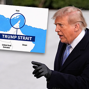 Donald Trump har återigen publiucerat en karta med ändrade namn.