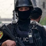 Arkivbild på en iransk polis. 