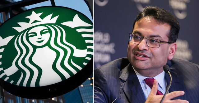 Laxman Narasimhan, tillträdande vd på Starbucks. World Economic Forum/Benedikt von Loebell/Flickr, Gene J. Puskar / AP