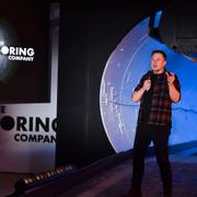 Elon Musk håller presentation om tunnelbolaget The Boring Company. 