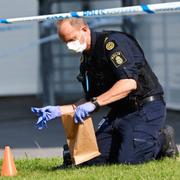 Bild från polisinsatsen. 