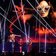 Felicia under sitt framträdande i Eurovision.