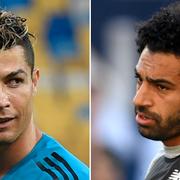 Cristiano Ronaldo och Mohamed Salah. 