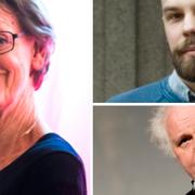 Gudrun Schyman, Daniel Suhonen och Göran Greider.