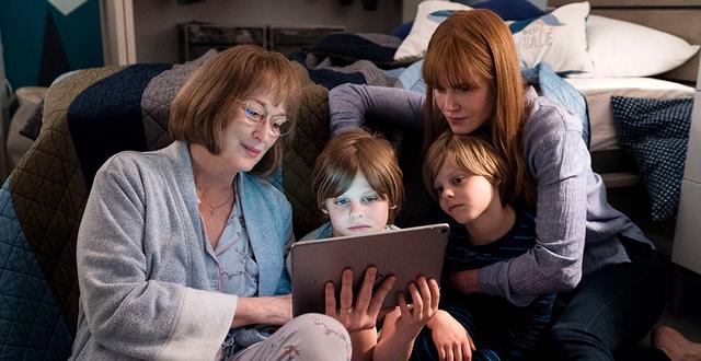 Meryl Streep spelar Mary Louise Wright och Nicole Kidman hennes svärdotter Celeste i tv-serien ”Big little lies”. Jannifer Classen/HBO