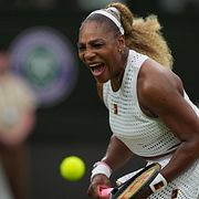 Serena Williams under matchen. 