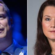 Inrikesminister Anders Ygeman och statssekreterare Ann Linde.