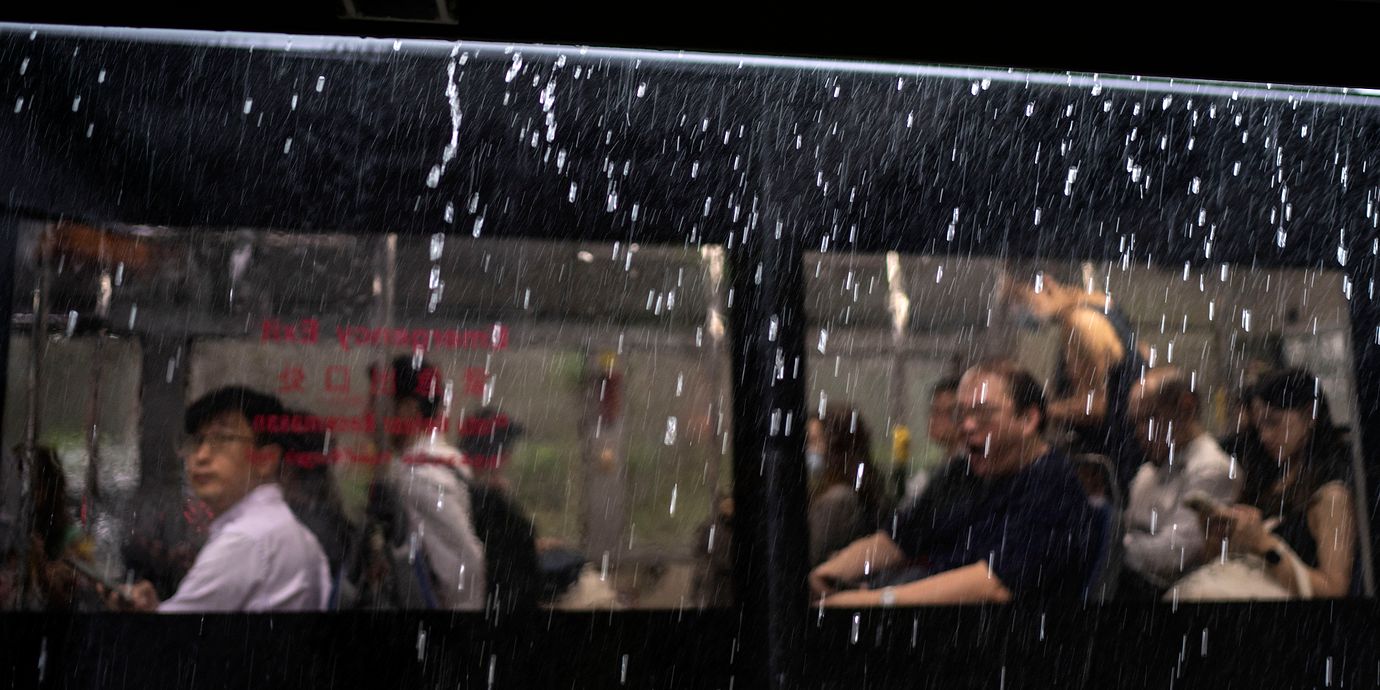 Arkivbild på buss i Singapore.