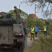 Ett persontåg krockade med en stridsfordon (ej fordonet på bilden).