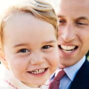Prins George och pappan prins William