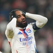 Arkivbild på Lyons Alexandre Lacazette.