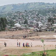Människor i östra Kongo-Kinshasa fotograferade 2025.