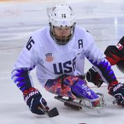 USA:s Declan Farmer och Kanadas Greg Westlake i finalen. 