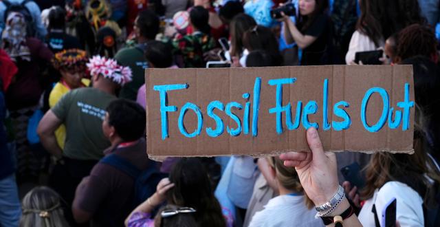 Klimatprotest under COP27.  Peter Dejong / AP