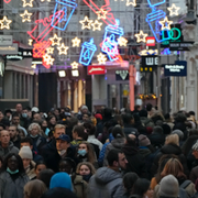 Mark Rutte/Shoppinggata i Amsterdam