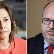 Isabella Lövin (MP) och Karl-Petter Thorwaldsson. 