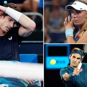 Andy Murray, Caroline Wozniacki och Roger Federer. 