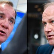 Stefan Löfven och Jonas Sjöstedt.