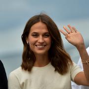 Wim Wenders, Alicia Vikander och Celyn Jones.