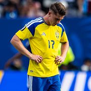 Viktor Gyökeres deppar under matchen.