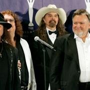 Lynyrd Skynyrd. Från vänster: Gary Rossington, Billy Powell, Artimus Pyle, Ed King och Bob Burns.