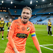 Häckens målvakt Jennifer Falk. 