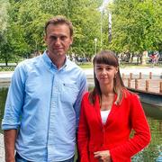 Aleksej Navalnyj tillsammans med Ksenija Fadejeva.