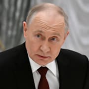 Ukrainska soldater / Vladimir Putin. 