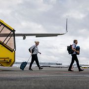 Passagerare på flygplatsen i Köpenhamn.