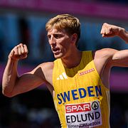Oskar Edlund efter semifinalen, 12 augusti.