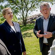 Mette Frederiksen (S) och Lars Løkke Rasmussen (M).