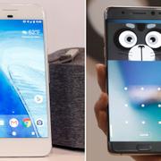 Pixel och Note 7.