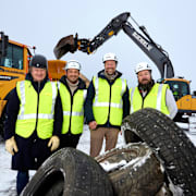Scandinavian Enviro Systems har en patenterad teknologi för återvinning av kasserade och uttjänta produkter, däribland däck. Pressbild.