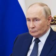 Rysslands president Vladimir Putin under onsdagens möte.